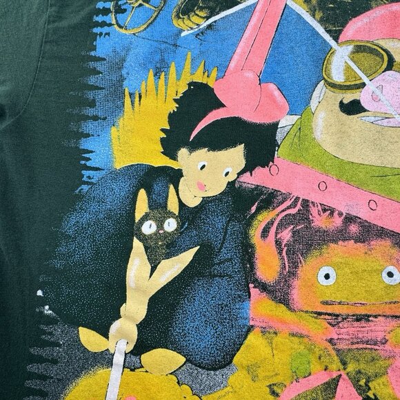 Backstock Co Studio Ghibli Fan Art T-Shirt Men’s XL Anime AOP Rap Tee Bootleg - Picture 12 of 16